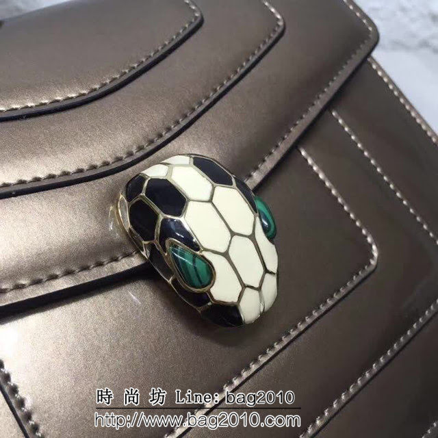 BVLGARI寶格麗 漆皮系列 小號 時尚 鏈條單肩斜挎包 34559 FYD1375